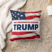 トランプ2024米国選大統領の択 クッション (ブランケット)