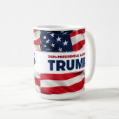 トランプ2024米国選大統領の択 コーヒーマグカップ (正面右)