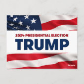 トランプ2024米国選大統領の択 ポストカード (裏面)