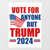 トランプ2024米国選挙以外の人に投票 ウィンドウサイン (シート)