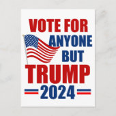 トランプ2024米国選挙以外の人に投票 ポストカード (正面)