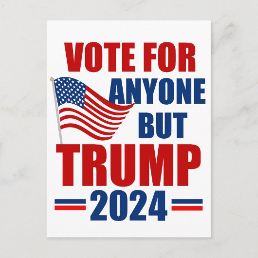トランプ2024米国選挙以外の人に投票 ポストカード (正面)