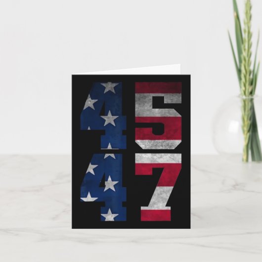 トランプ2024米大統領国旗 カード (正面)