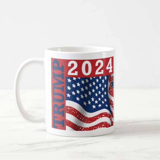 トランプ2024米州旗 コーヒーマグカップ (左)