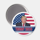 トランプ2024米州旗 マグネット (正面/裏面)