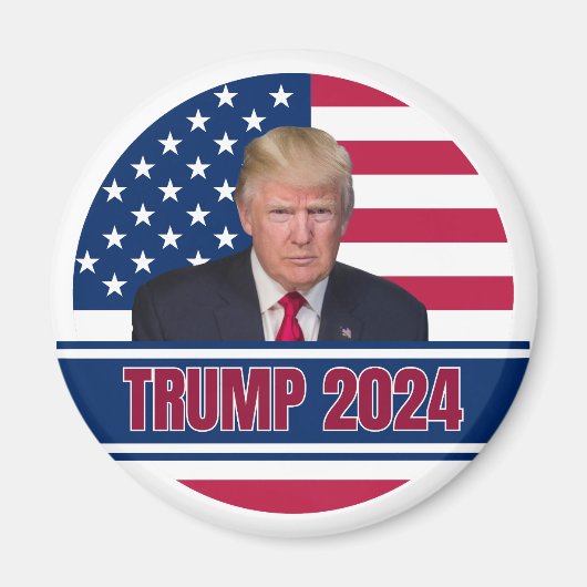 トランプ2024米州旗 マグネット (正面)