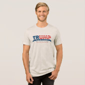 トランプ2024続投大統領の選ノベルティ トライブレンドＴシャツ (正面全面)