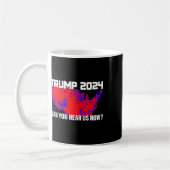 トランプ2024聞こえるか コーヒーマグカップ (左)