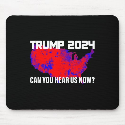 トランプ2024聞こえるか マウスパッド (正面)