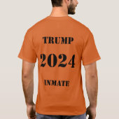 トランプ2024被収容者 Tシャツ (裏面)