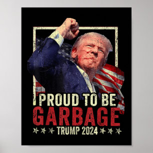トランプ2024誇りを持ったごみ投票トランプ大統領 ポスター