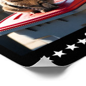 トランプ2024誇りを持ったはゴミのクルーのトランプのサポートになる ポスター (角)