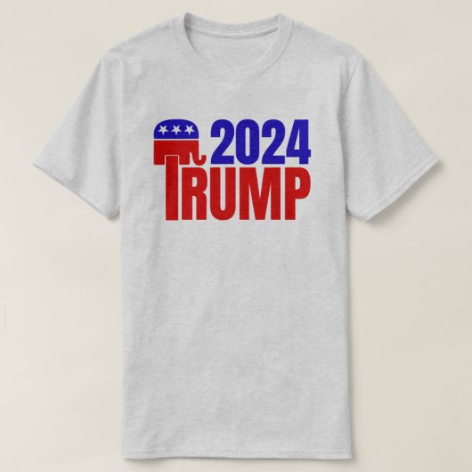 トランプ2024象 Tシャツ (デザイン正面)