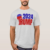 トランプ2024象 Tシャツ (正面)