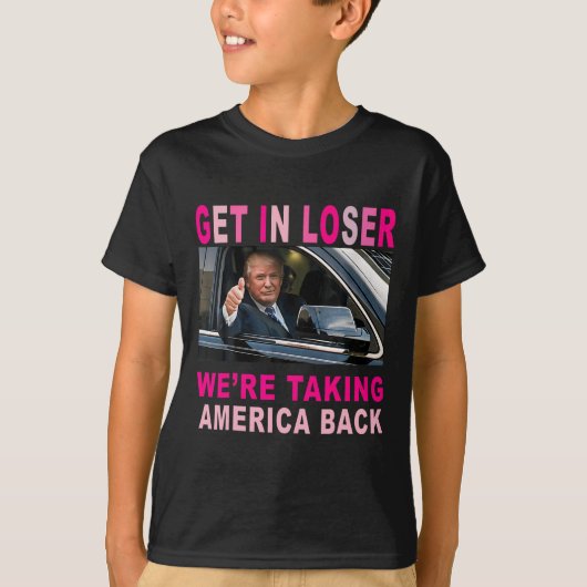 トランプ2024負け組みアメリカを取り戻す Tシャツ (正面)