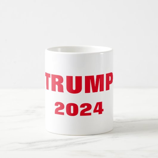 トランプ2024赤い白クールいギフトパーティーの好意カスタム コーヒーマグカップ (中央)