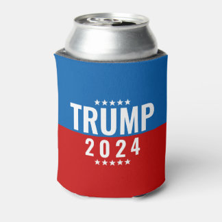 トランプ2024赤と青（星あり） 缶クーラー