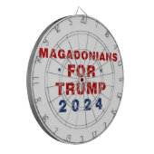 トランプ2024赤ブルーのマガドニア ダーツボード (正面左)