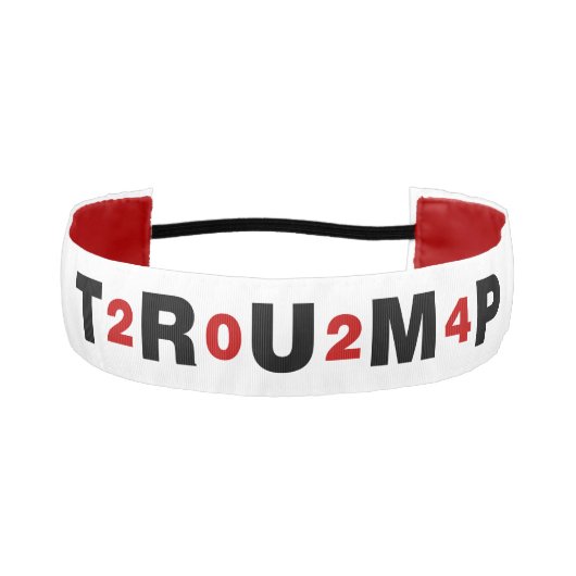 トランプ2024赤 アスレチックヘッドバンド (正面)