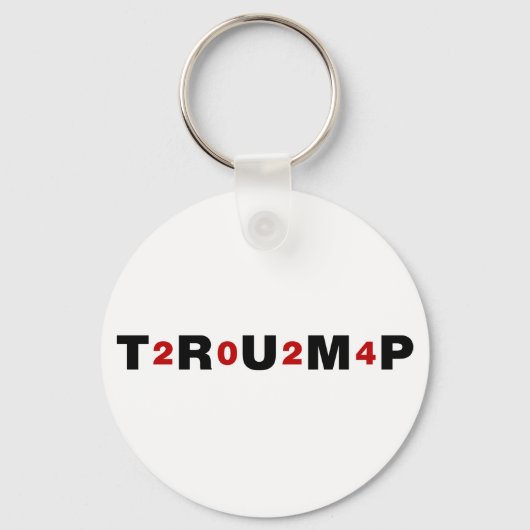 トランプ2024赤 キーホルダー (正面)