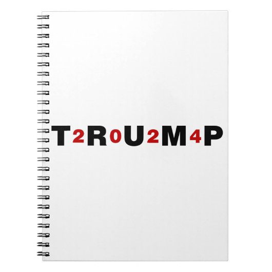 トランプ2024赤 ノートブック (正面)