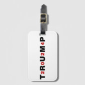 トランプ2024赤 ラゲッジタグ (正面縦)