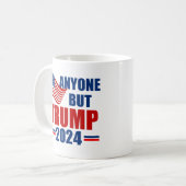 トランプ2024選おもしろい挙以外の誰でも コーヒーマグカップ (正面左)