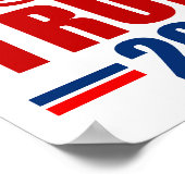 トランプ2024選おもしろい挙以外の誰でも ポスター (角)