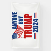 トランプ2024選おもしろい挙以外の誰でも 横断幕 (縦)