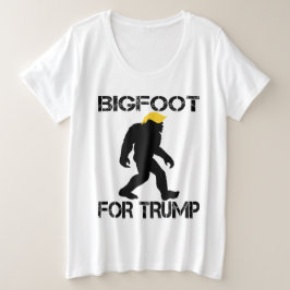 トランプ2024選挙のためのビッグフット プラスサイズTシャツ