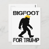 トランプ2024選挙のためのビッグフット ポストカード (正面/裏面)