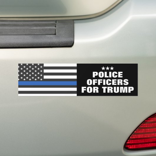 トランプ2024選挙の警察官 バンパーステッカー (車上)