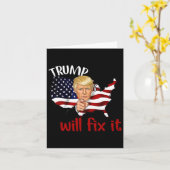 トランプ2024選挙はItデザインを修正 カード (黄色い花)