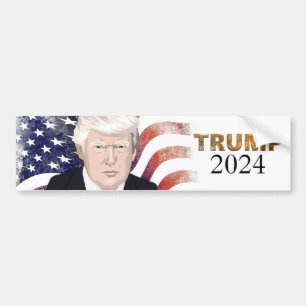 トランプ2024選挙バンパーステッカー バンパーステッカー