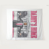 トランプ2024選挙パパのホームピンク タペストリー (正面(横))