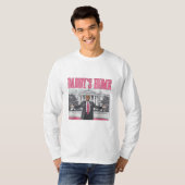 トランプ2024選挙パパのホームピンク Tシャツ (正面フル)