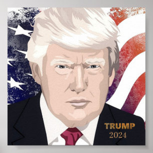 トランプ2024選挙ポスター ポスター