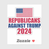 トランプ2024選挙ラップトップに対する共和党員 シール (シート)