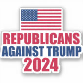 トランプ2024選挙ラップトップに対する共和党員 シール (正面)