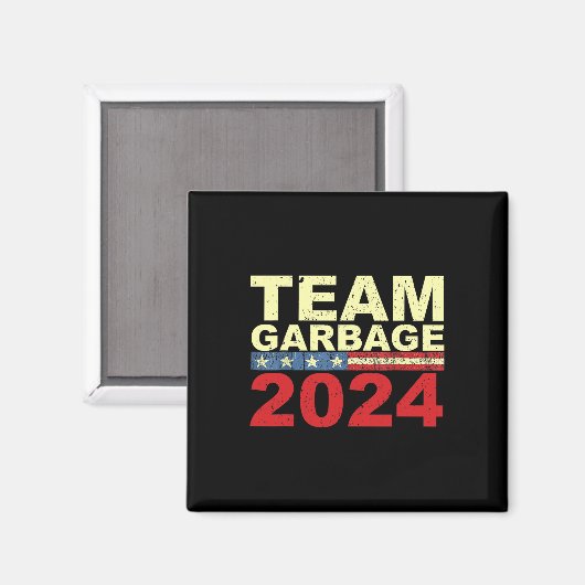 トランプ2024選挙2024のためのチームのゴミの投票 マグネット (正面/裏面)