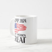 トランプ2024選挙 コーヒーマグカップ (正面左)