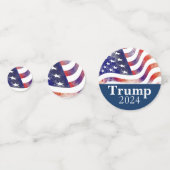 トランプ2024青の消えたアメリカ国旗のキャンペーン コンフェッティ (正面)