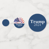 トランプ2024青の消えたアメリカ国旗のキャンペーン コンフェッティ (裏面)