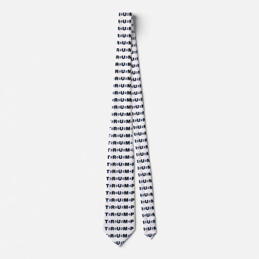 トランプ2024青 ネクタイ (正面)