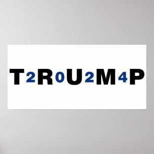 トランプ2024青 ポスター