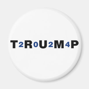 トランプ2024青 マグネット