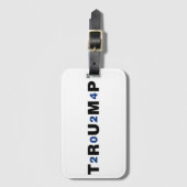 トランプ2024青 ラゲッジタグ (正面縦)