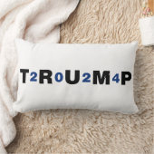 トランプ2024青 ランバークッション (ブランケット)