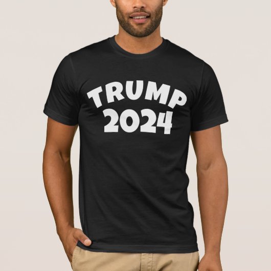 トランプ2024黒Tシャツ Tシャツ (正面)