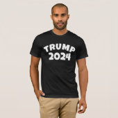 トランプ2024黒Tシャツ Tシャツ (正面フル)
